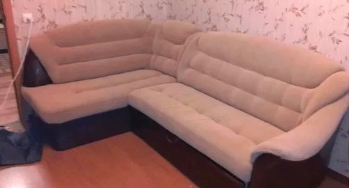 Перетяжка углового дивана. Усть-Катав